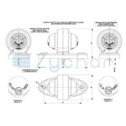 Obrysová lampa LD 465