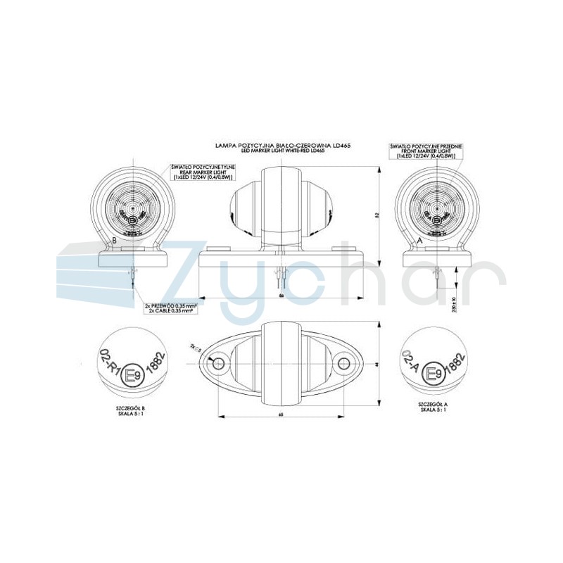 LD 465 marker lamp