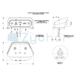 Lampa obrysowa LD 230