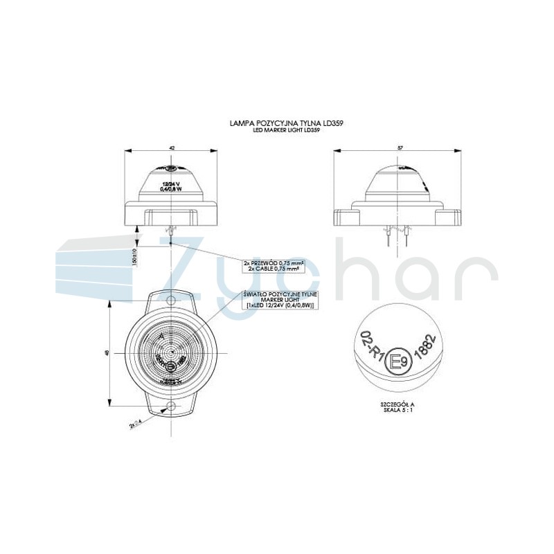 LD 359 marker lamp
