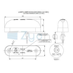 Lampa obrysowa LD 390