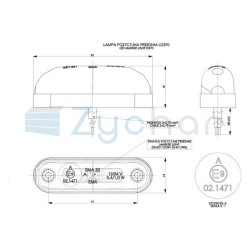 Obrysová lampa LD 370