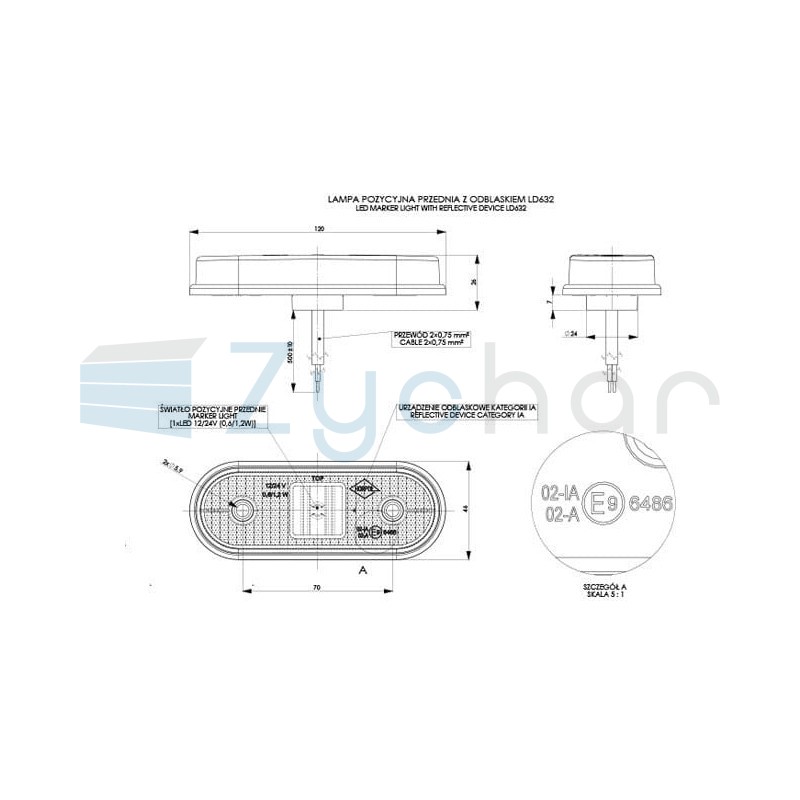 LD 632 marker lamp