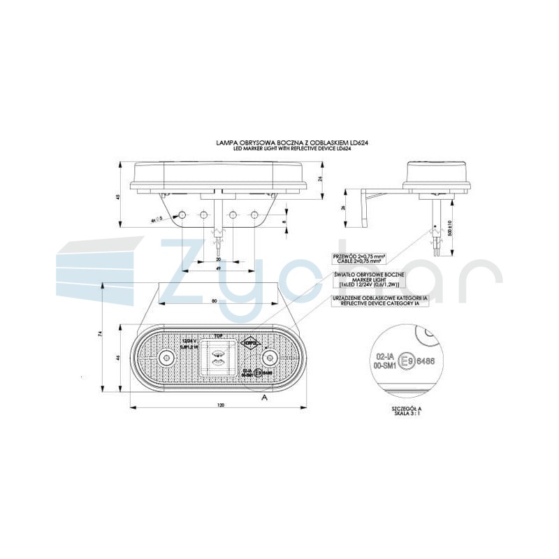 LD 624 marker lamp