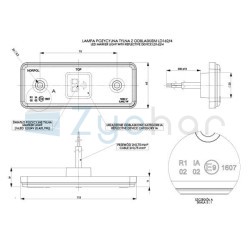 Obrysová lampa LD 1624