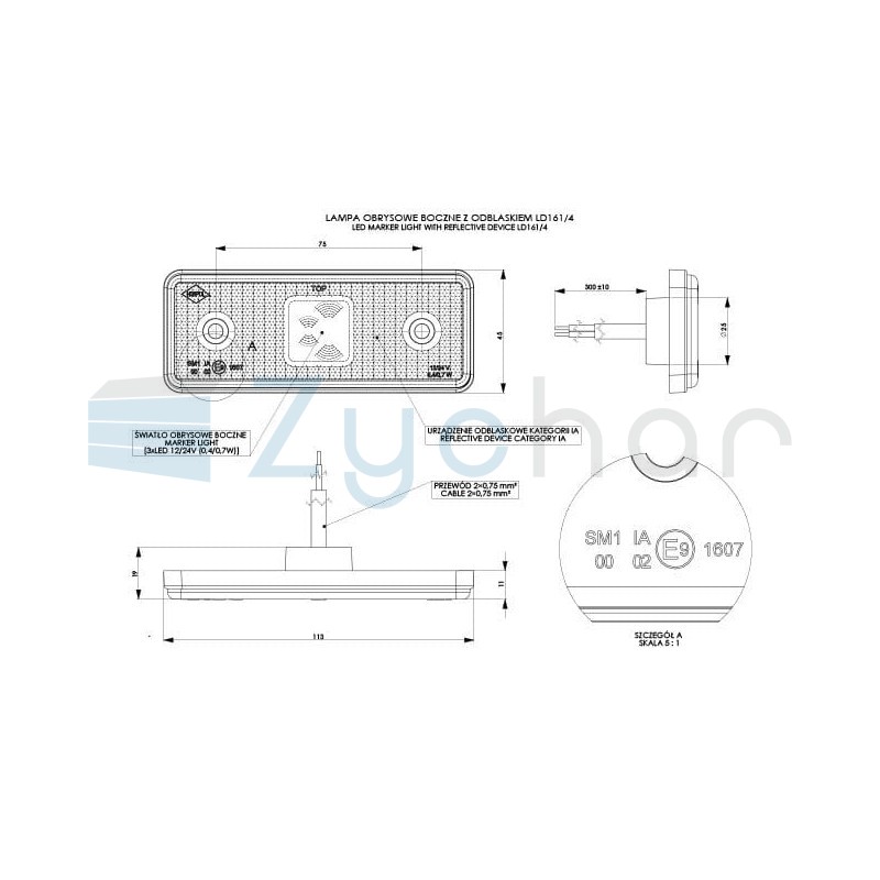 LD 1614 marker lamp