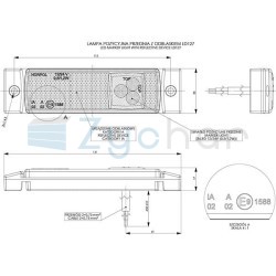 Lampa obrysowa LD 127