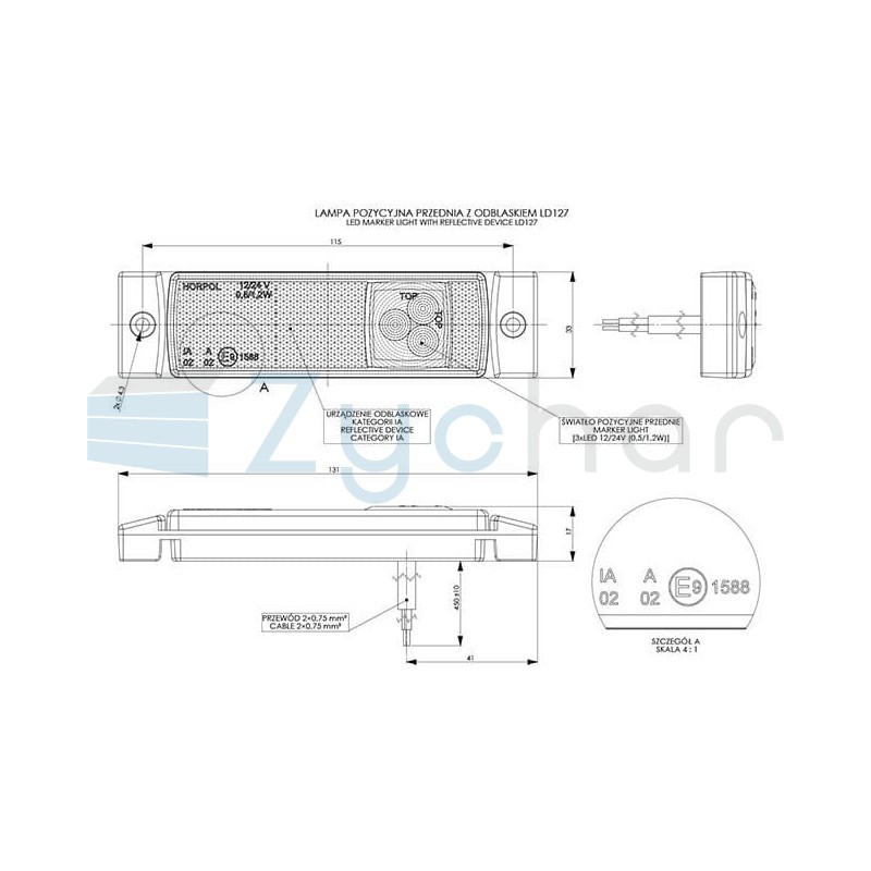 LD 127 marker lamp