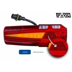Zadní svítilna MAVIC LZD 3012 s objímkou ​​a reflektorem