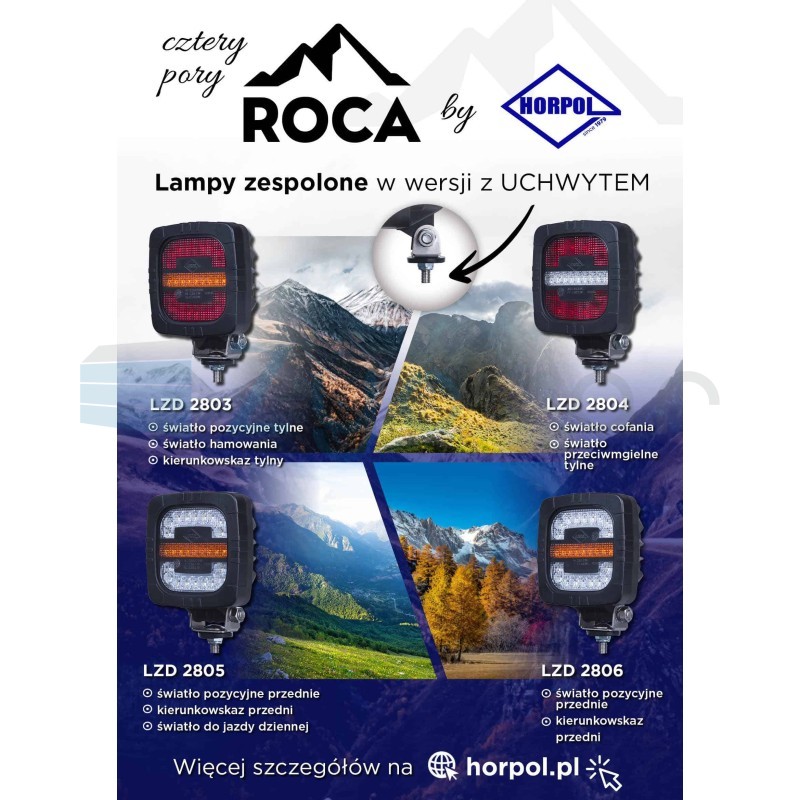 ROCA LZD 2805 Frontlampe mit Halterung