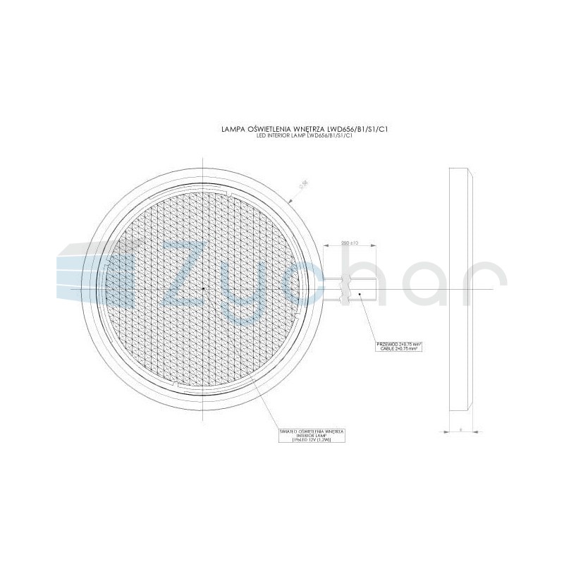 Lampa oświetlenia wnętrza LWD 656C1