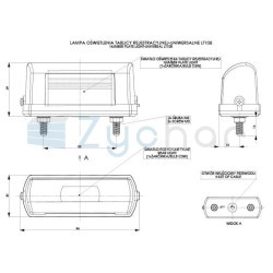 Kennzeichenbeleuchtungslampe LT 108