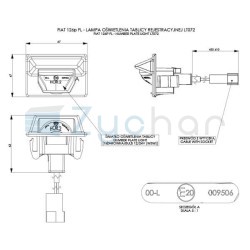 License plate lamp LT 072