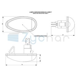 Direction indicator LKB 017