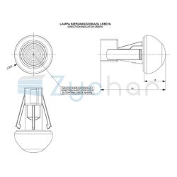 Direction indicator LKB 016