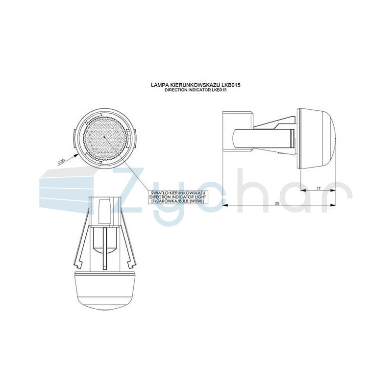Direction indicator LKB 015