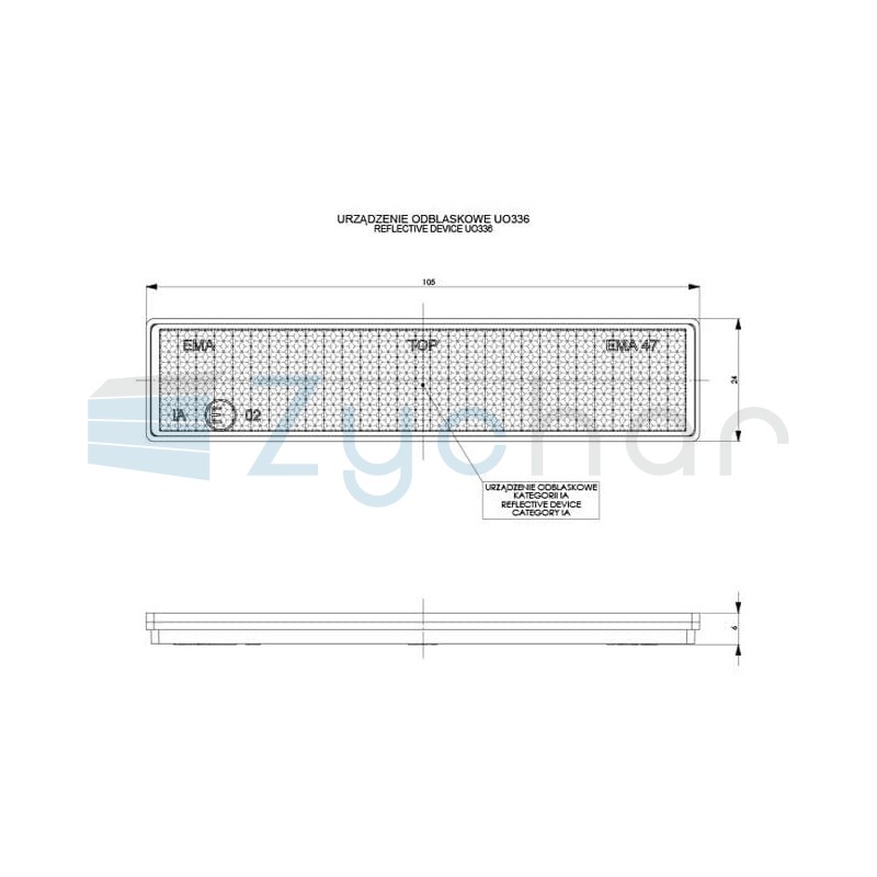 Decorative reflector UO 336