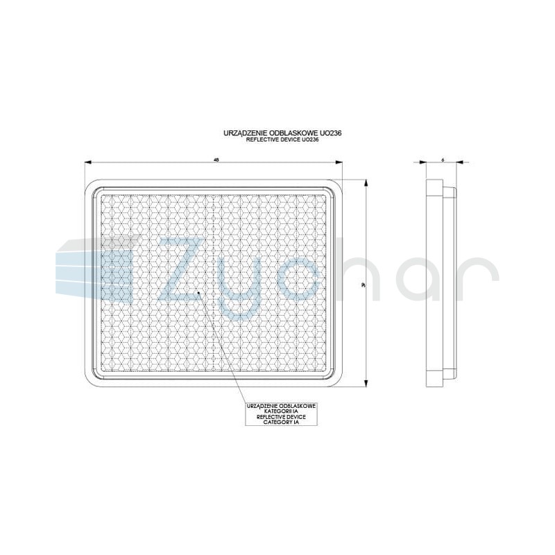 Decorative reflector UO 236