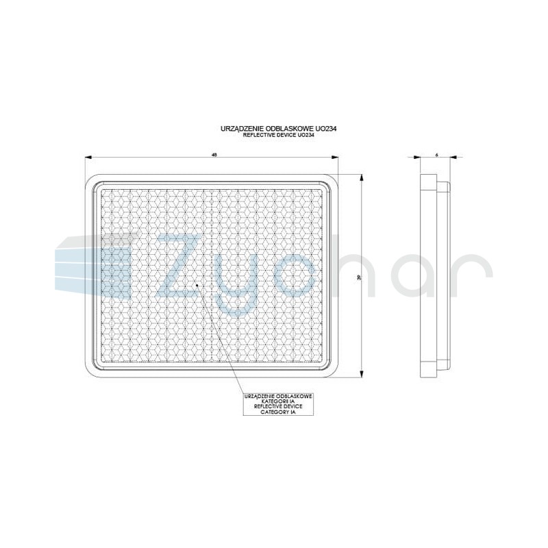 Decorative reflector UO 234