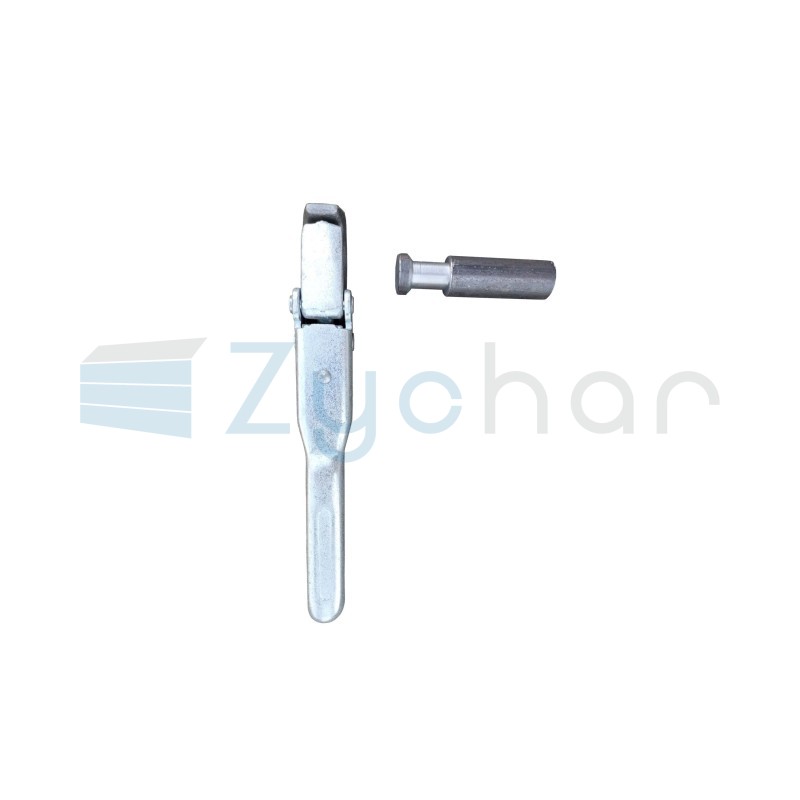 Set of 8 pieces. Simple upper side locks type 664N - GALVANIZED