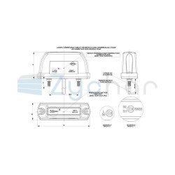 Lampa tablicy rejestracyjnej LTD 669