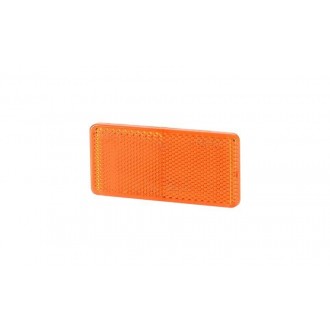 Urządzenie odblaskowe prostokątne z taśmą samoprzylepną (44x94) - pomarańczowe