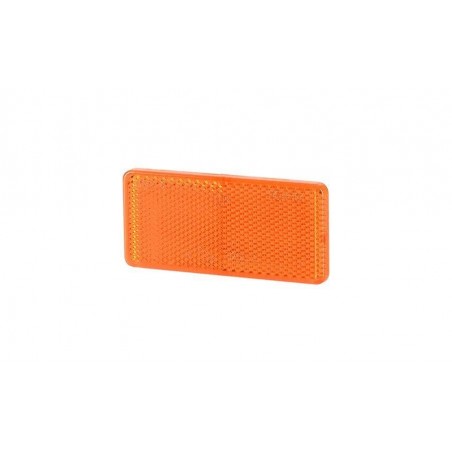 Urządzenie odblaskowe prostokątne z taśmą samoprzylepną (44x94) - pomarańczowe