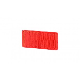 Urządzenie odblaskowe prostokątne z taśmą samoprzylepną (44x94) - czerwone
