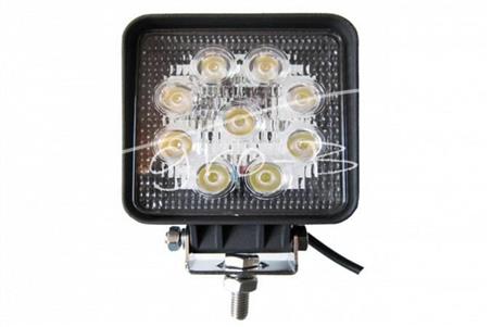 Lampa robocza LED 9*3W kwadratowa         127x105x25 10-30V LRK27-978427