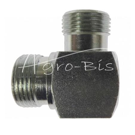 Złącze - złączka hydrauliczna - kolanko   90 BB M22x1,5 - M20x1,5 15L/60 stopni stożek-992611