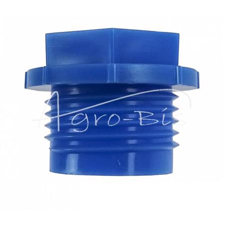 Zaślepka korek pokrywa z tworzywa         sztucznego (osłona przeciwpyłowa) z gwintem zewnętrznym 3/4`` niebieskie (sprzedawane 