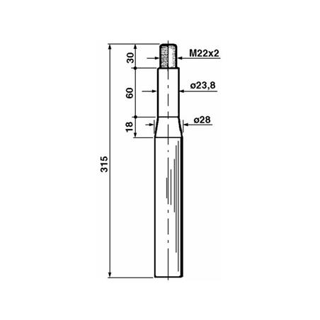 Nóż/palec do brony aktywnej L315 Agrator-1032110