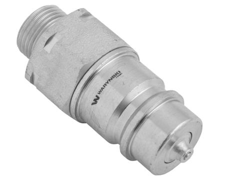 Szybkozłącze hydrauliczne wtyczka M18x1.5 gwint zewnętrzny EURO (9100818W) (ISO 7241-A) Waryński  (opakowanie 10szt)-733509