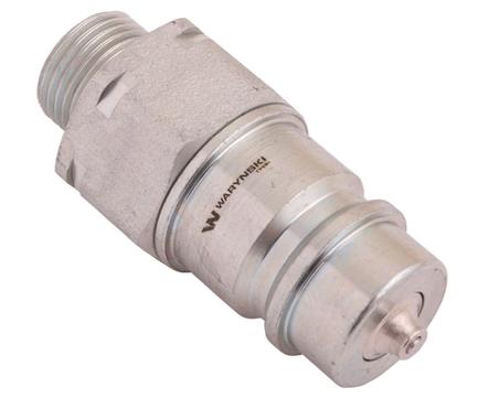 Szybkozłącze hydrauliczne wtyczka M18x1.5 gwint zewnętrzny EURO (9100818W) (ISO 7241-A) Waryński (opakowanie 100szt)-66332