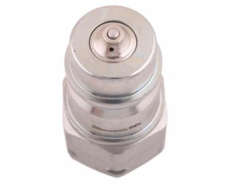 Szybkozłącze hydrauliczne wtyczka z eliminatorem ciśnienia M18x1.5 gwint zew. EURO (9100818W) (ISO 7241-A) Waryński-53563