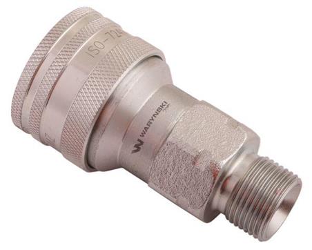 Szybkozłącze hydrauliczne gniazdo M20x1.5 gwint zewnętrzny EURO (ISO 7241-A) Waryński-57067