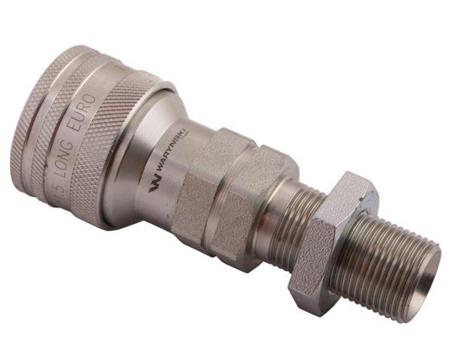 Szybkozłącze hydrauliczne gniazdo long M20x1.5 gwint zewnętrzny EURO (ISO 7241-A) Waryński-57069