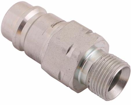 Szybkozłącze hydrauliczne wtyczka z eliminatorem ciśnienia M20x1.5 gwint zew. EURO (9100822W) (ISO 7241-A) Waryński-53575
