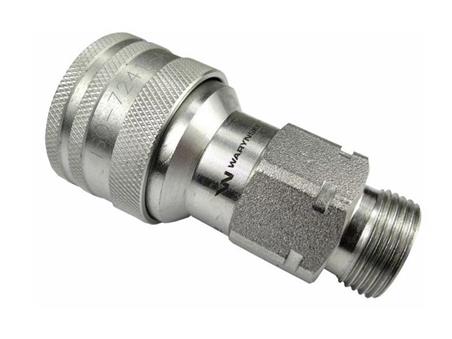 Szybkozłącze hydrauliczne gniazdo M22x1.5 gwint zewnętrzny EURO (9100822G) (ISO 7241-A) Waryński  (opakowanie 10szt)-733520