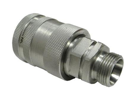 Szybkozłącze hydrauliczne gniazdo M22x1.5 gwint zewnętrzny EURO PUSH-PULL (9100822G) (ISO 7241-A) Waryński (opakowanie 50szt)-55