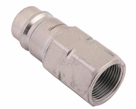 Szybkozłącze hydrauliczne wtyczka z eliminatorem ciśnienia M22x1.5 gwint wew. EURO (ISO 7241-A) Waryński-53591