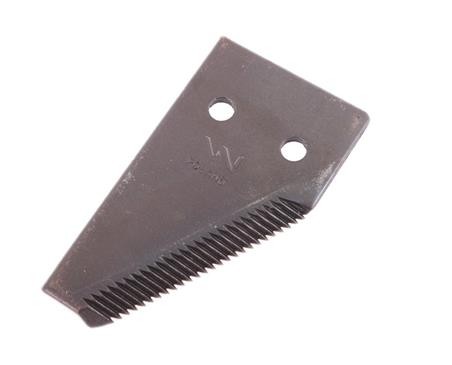 Nóż żniwny końcowy 84x45x3mm otwór 6.5 24 zęby zastosowanie 6112041 Claas WARYŃSKI ( sprzedawane po 25 )-56936