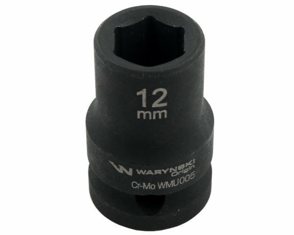 Nasadka udarowa sześciokątna 1/2". 12 mm. CrMo. DIN 3129. Waryński-54566