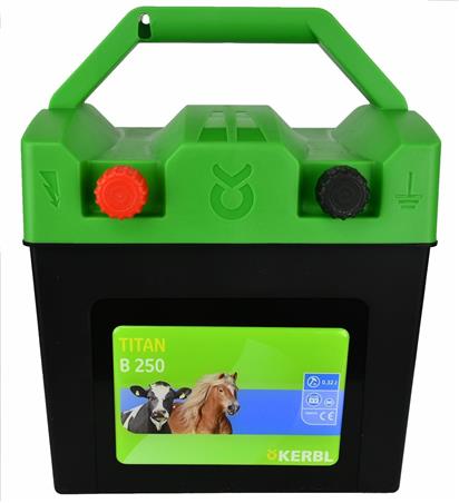 Elektryzator bateryjny TITAN B 250, dla koni, bydła i małych zwierząt, 0,32 J, Kerbl-1054073