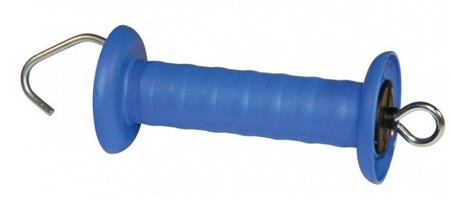 Uchwyt bramowy z hakiem z ogranicznikiem naciągu, niebieski,Kerbl-1054009