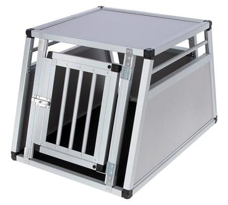 Transporter aluminiowy dla psa Barry, pojedyncze drzwi, 77 x 55 x 50 cm, Kerbl-1047456