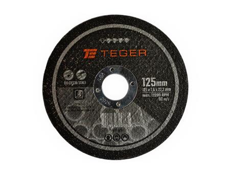 Tarcza korundowa do cięcia 115x 1.0 mm sprzedawane po 10 szt TEGER-227156