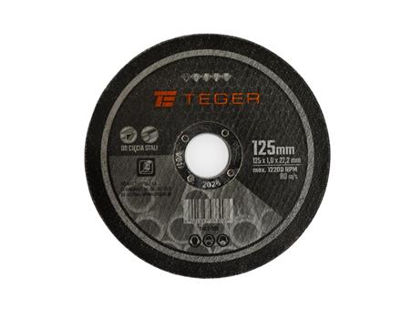 Tarcza korundowa do cięcia 125x 1.0 mm sprzedawane po 10 szt. TEGER-227157