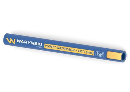 Wąż hydrauliczny do urządzeń myjących PERFECT-WASHER BLUE 135 stopni 1SN DN10 1-oplotowy 180 Bar Waryński (sprzedawany po 50m)-2