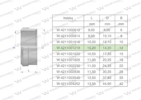 Pierścień zacinający hydrauliczny (DPR12L/S) 12L/12S Waryński ( sprzedawane po 20 )-60783